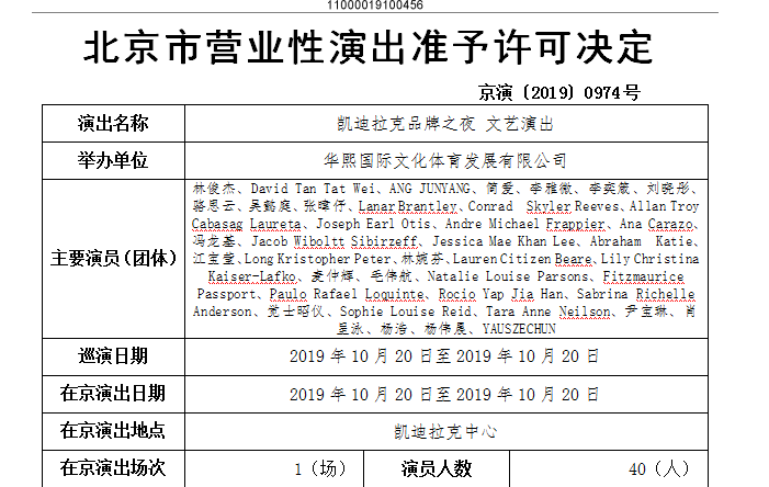 2019凯迪拉克品牌之夜北京站