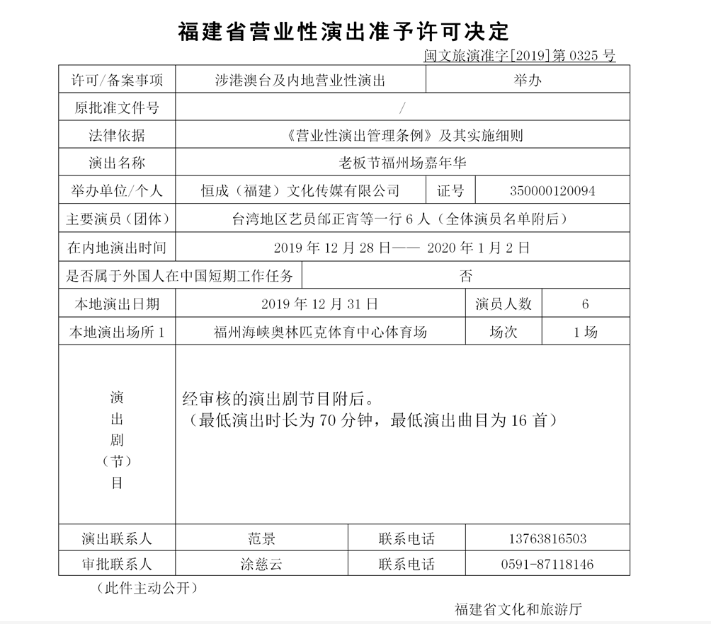 2019福州老板节群星演唱会